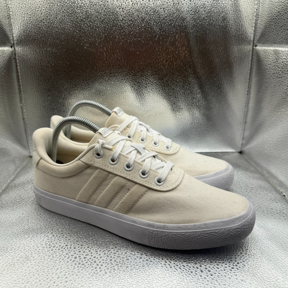 Size 8 Adidas Vulcraid3r Low White Womens Lace-Up Skateboard Shoes GX0872